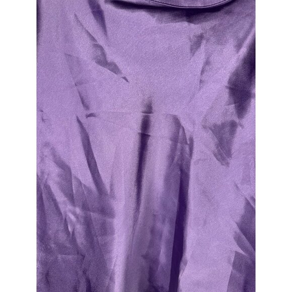 GEORGE Cami Tank Top Shiny Smooth Satin Purple Lace Baby Doll XL(16/18) - Picture 8 of 8